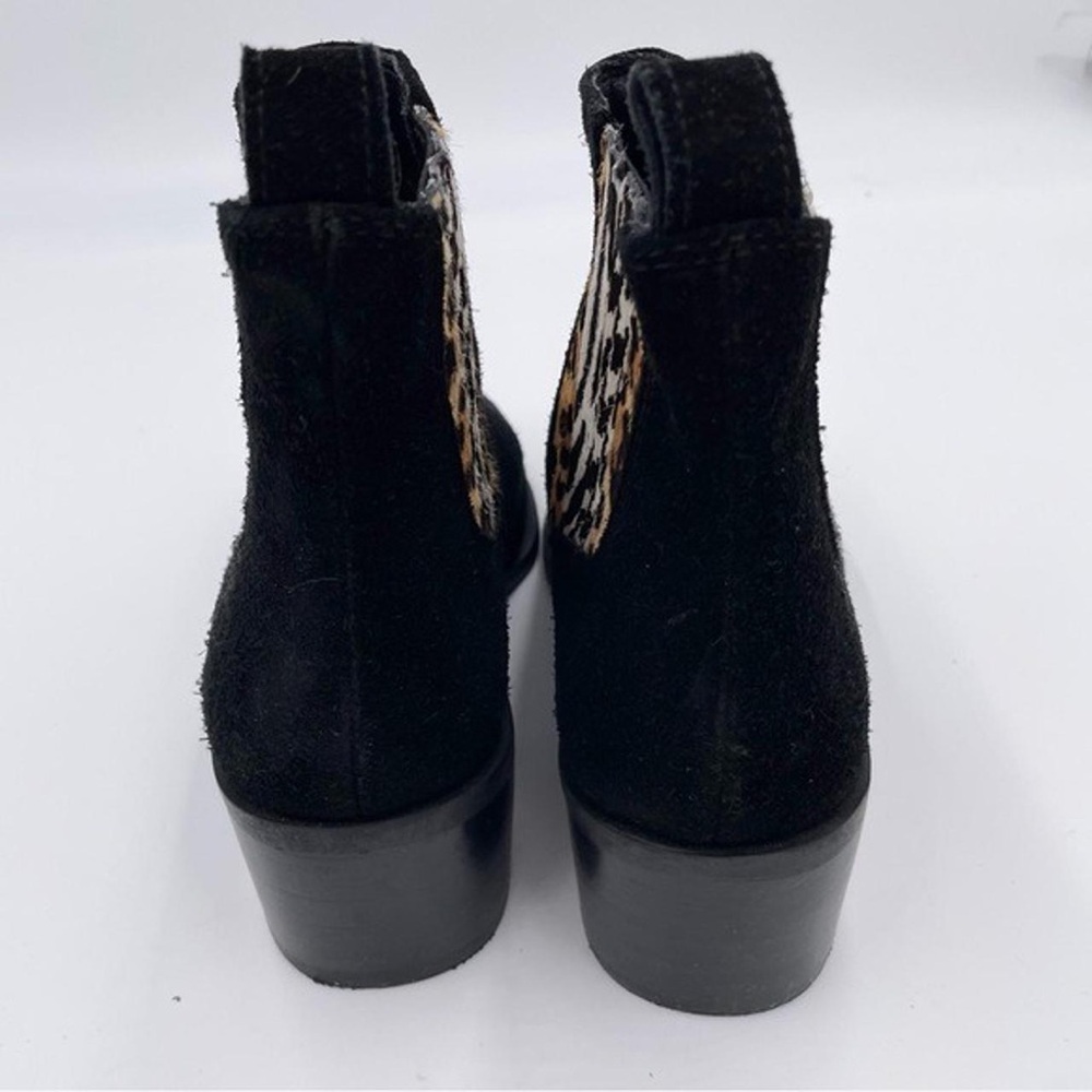 ❤️CROWN VINTAGE❤️NWT Suede Ankle Boots with Animal Print - Picture 4 of 5